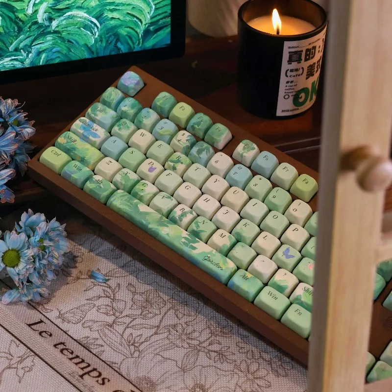 Small Garden Theme Keycaps Set Customizd PBT Sublimation Cherry/FOA Profile Keyboard Cap for Mechanical Keyboard Accessories
Small Garden Theme Keycaps Set Customizd PBT Sublimation Cherry/FOA Profile Keyboard Cap for Mechanical Keyboard Accessories