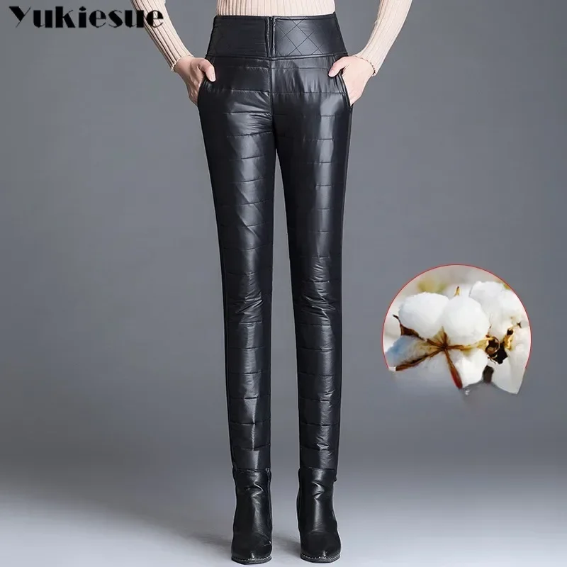 Thicken Warm High Waist Snow Wear Pantalones New Casual Slim Waterproof Leggings Trousers Winter Women Down Cotton Pencil Pants
Thicken Warm High Waist Snow Wear Pantalones New Casual Slim Waterproof Leggings Trousers Winter Women Down Cotton Pencil Pants