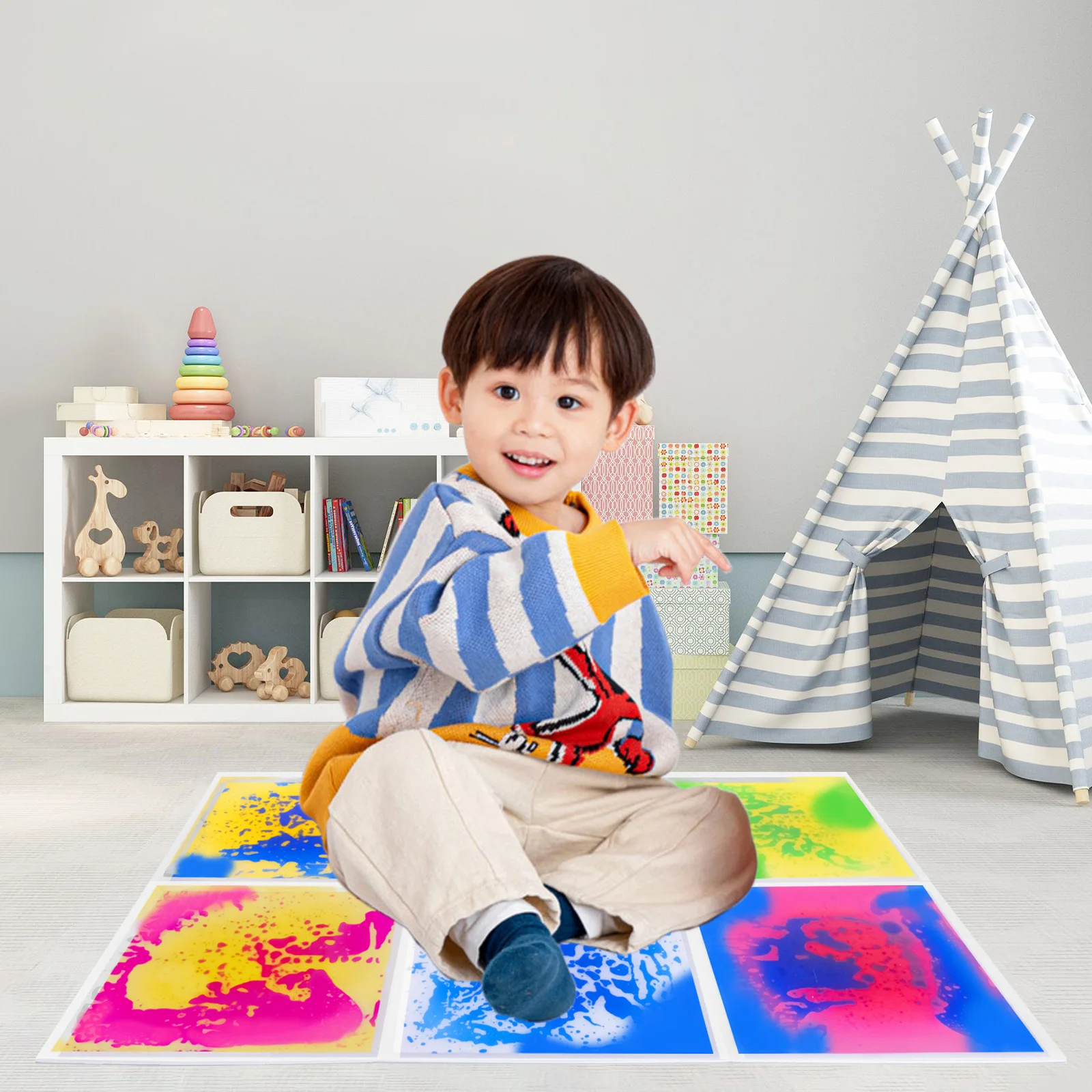 Sensory Toys Mat for Kids - Visual & Tactile Play Experience - Touch & See Interactive Sensory Toys for Children
Sensory Toys Mat for Kids - Visual & Tactile Play Experience - Touch & See Interactive Sensory Toys for Children