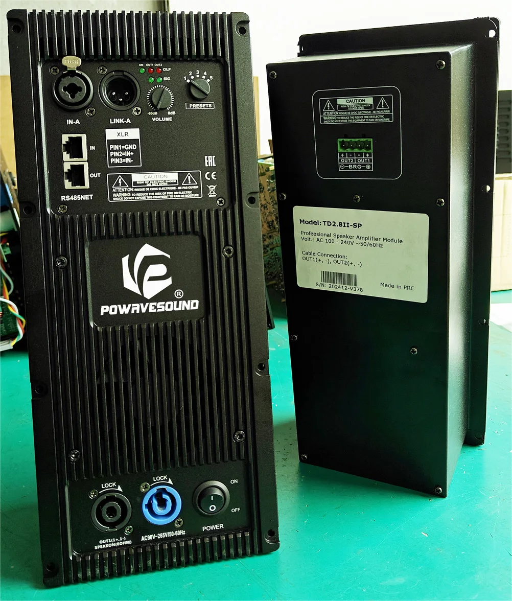 Active Speaker Amplifier Module 2-way System 2000W for Subwoofer and Speakon Output 800W for Top Built in DSP and FIR Inside
Active Speaker Amplifier Module 2-way System 2000W for Subwoofer and Speakon Output 800W for Top Built in DSP and FIR Inside