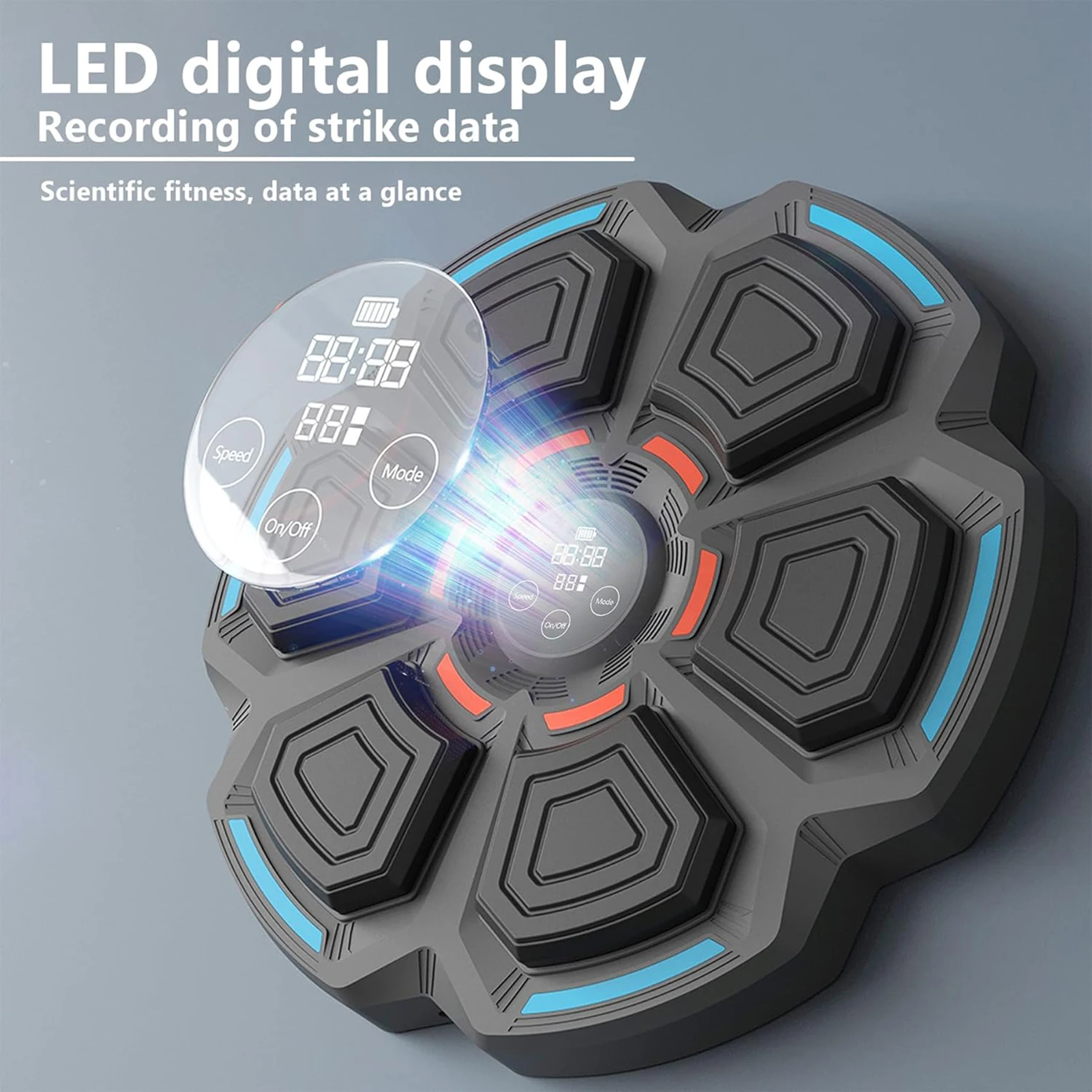 Electronic Musical Boxing Training Device Release Pressure Boxing Device with Light for Office Workers and Students
Electronic Musical Boxing Training Device Release Pressure Boxing Device with Light for Office Workers and Students