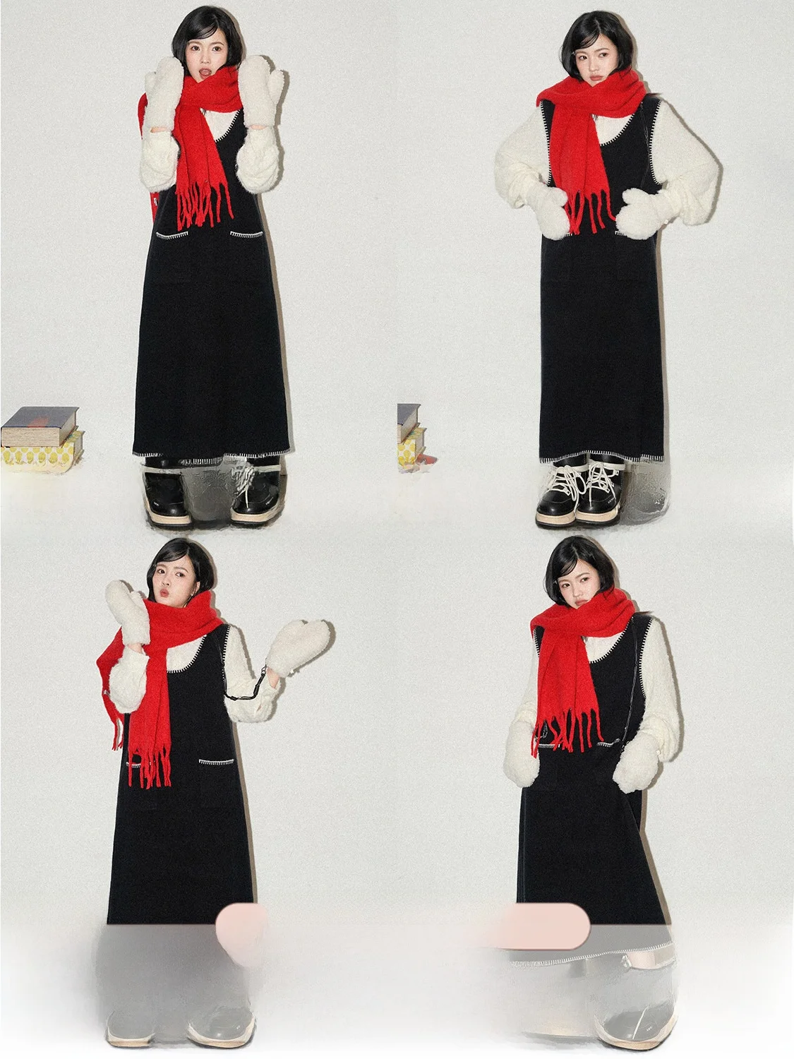 Вязаный жилет Ele с U-образным вырезом и цветовыми блоками, юбка миди без рукавов для женщин, осенне-зимняя модная одежда в стиле Ханьфу
Вязаный жилет Ele с U-образным вырезом и цветовыми блоками, юбка миди без рукавов для женщин, осенне-зимняя модная одежда в стиле Ханьфу