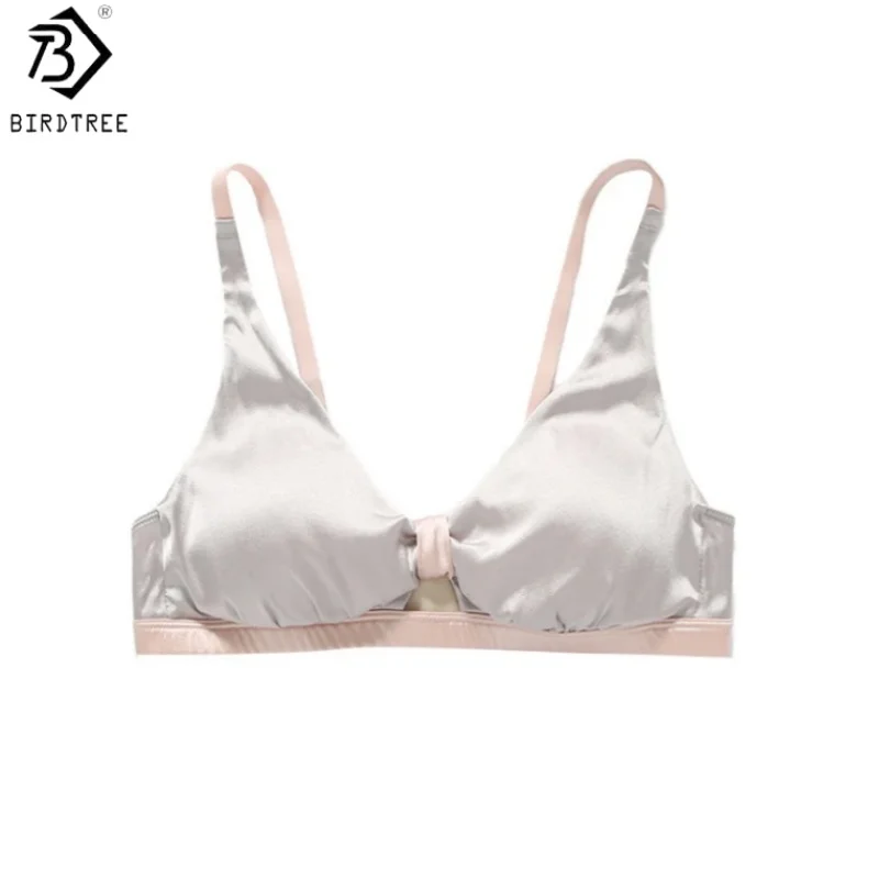 Birdtree, 92% Silk 8% Spandex Bra, Women's Satin Triangle Cup Underwear, French Style, Breathable Brassiere, 2026 New A62410JF
Birdtree, 92% Silk 8% Spandex Bra, Women's Satin Triangle Cup Underwear, French Style, Breathable Brassiere, 2026 New A62410JF