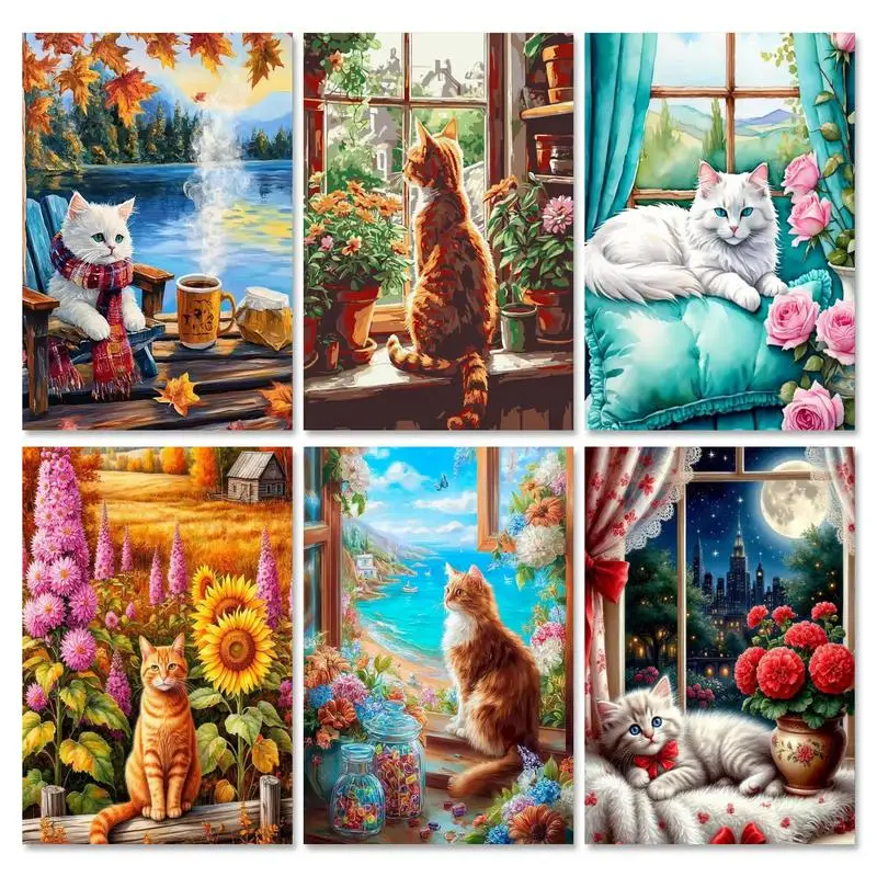 GATYZTORY Picture By Number Cat Animals Kits DIY Unique Gift Painting By Number Flower On Canvas HandPainted Decoration Art Gift
GATYZTORY Picture By Number Cat Animals Kits DIY Unique Gift Painting By Number Flower On Canvas HandPainted Decoration Art Gift