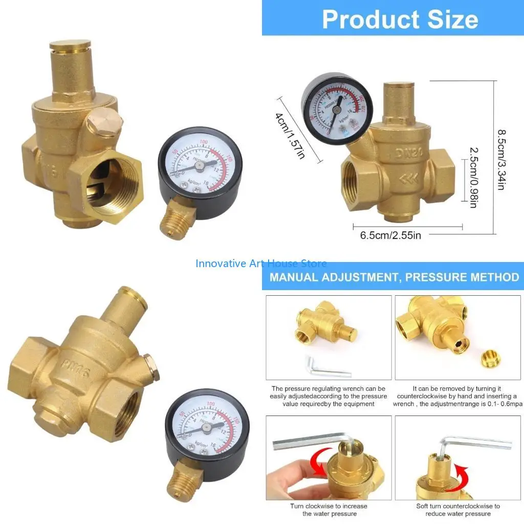 E1PC Adjustable DN20 Brass Pressure Regulator 1/2 Inch for Residential Commercial
E1PC Adjustable DN20 Brass Pressure Regulator 1/2 Inch for Residential Commercial