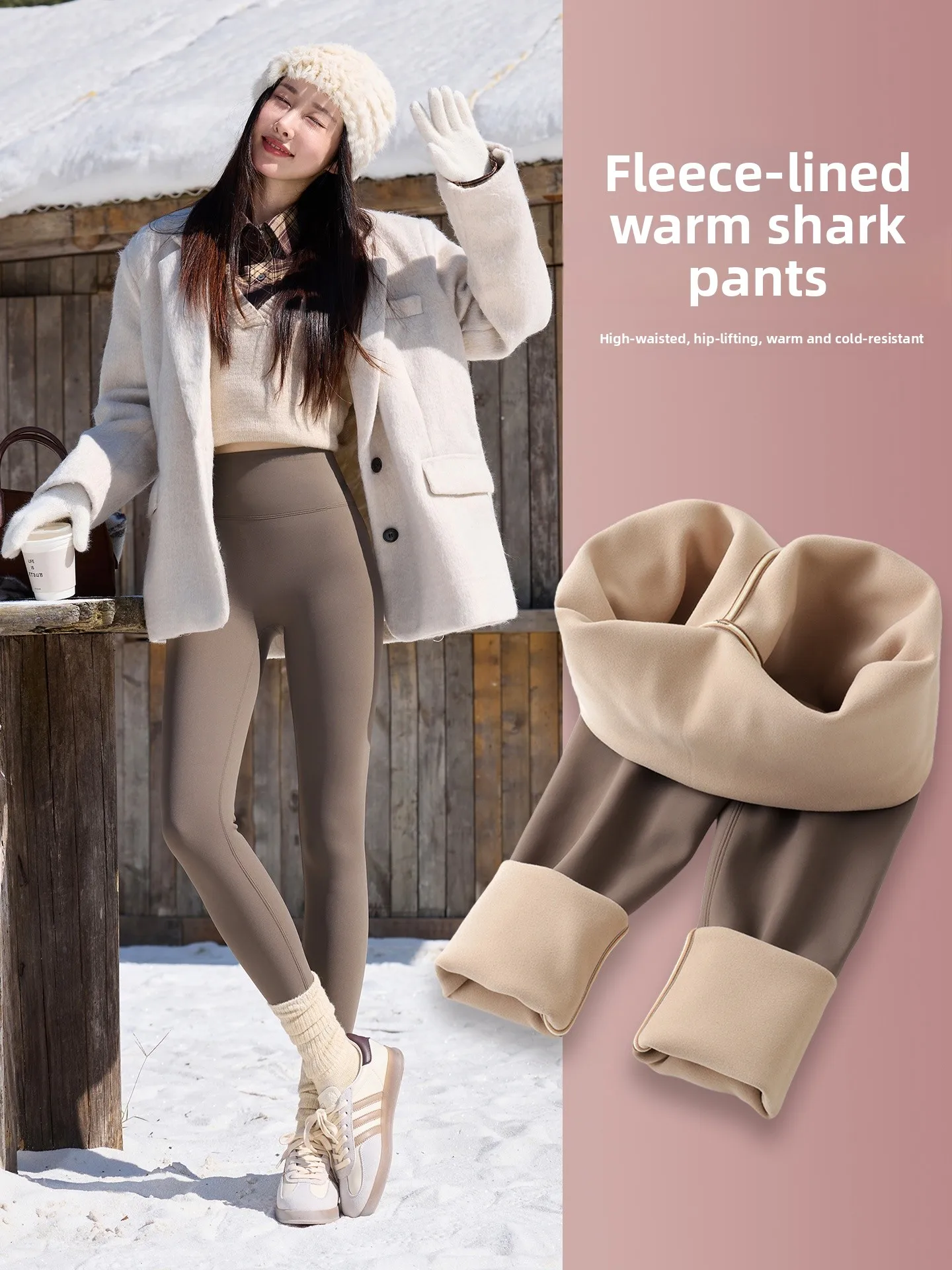 Women's Fce Lined arkskin Yoga Pants High Waist Thiened Warm Slimming Boting Trousers Butt Lifting Autumn Winter
Women's Fce Lined arkskin Yoga Pants High Waist Thiened Warm Slimming Boting Trousers Butt Lifting Autumn Winter