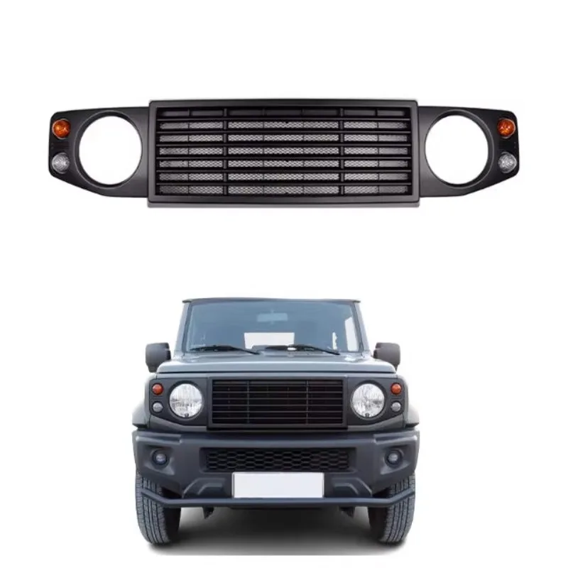 New Design Defender Style Front Grille Assembly Radiator Grille Mesh Grille for Suzuki Jimny Accessories JB64 JB74