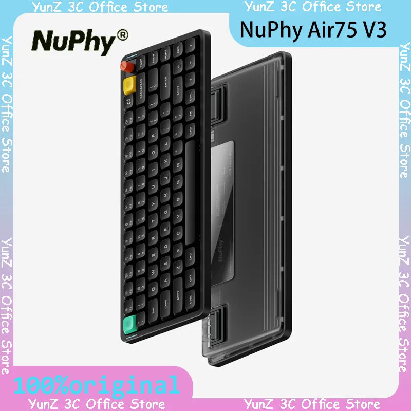 NuPhy Air75 V3 Низкопрофильная механическая клавиатура Беспроводная 3-режимная горячая замена 4000 мАч Пользовательский короткий нанопереключатель Компьютерная периферия 
NuPhy Air75 V3 Низкопрофильная механическая клавиатура Беспроводная 3-режимная горячая замена 4000 мАч Пользовательский короткий нанопереключатель Компьютерная периферия