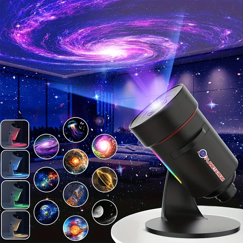 New 7 color night light 2025 Newly upgraded Galaxy projector HD brighter and wider projection planetarium star projector
New 7 color night light 2025 Newly upgraded Galaxy projector HD brighter and wider projection planetarium star projector