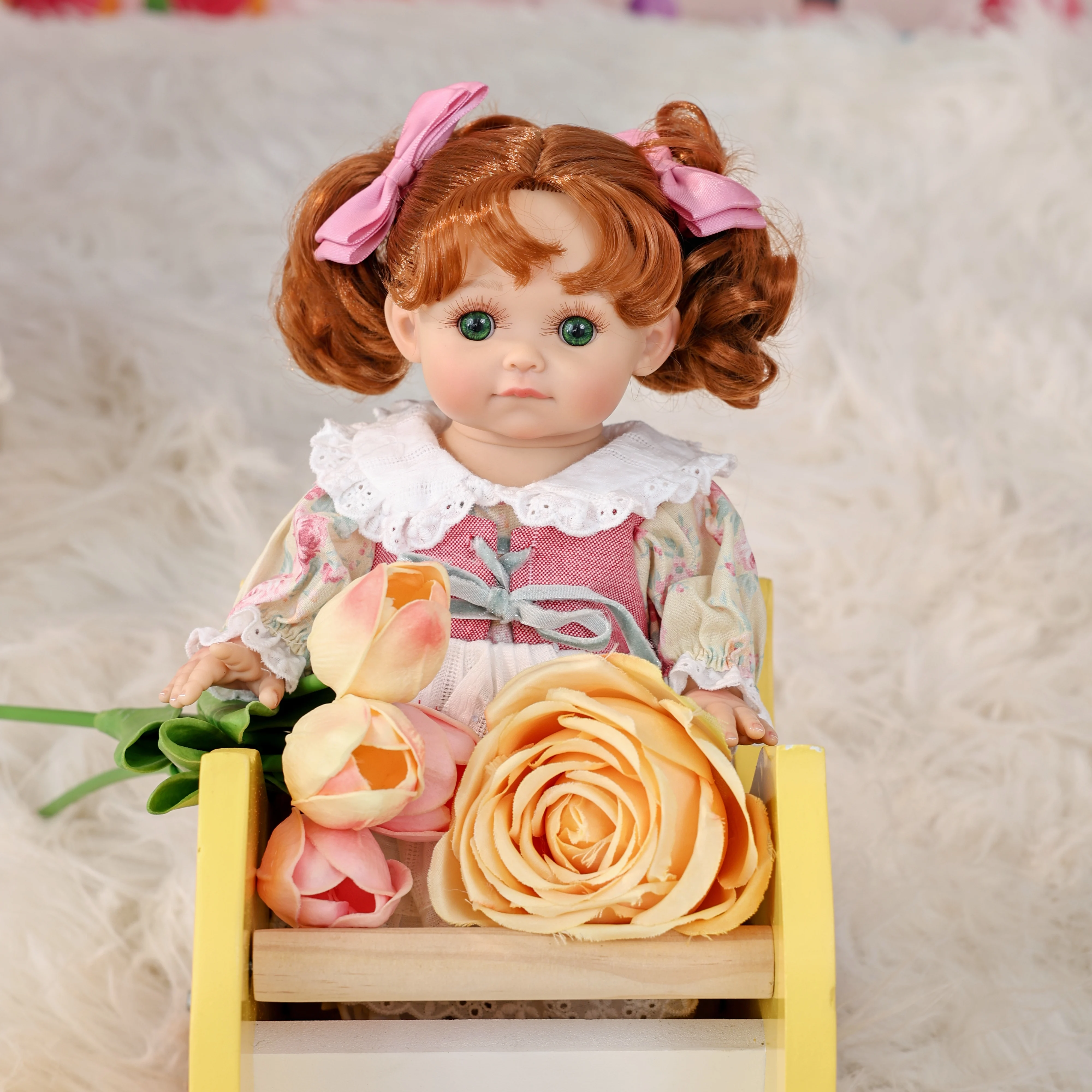 Cloveray 12-inch full vinyl body reborn doll sun-kissed skin cute and exquisite can be used as a gift and collectible
Cloveray 12-inch full vinyl body reborn doll sun-kissed skin cute and exquisite can be used as a gift and collectible