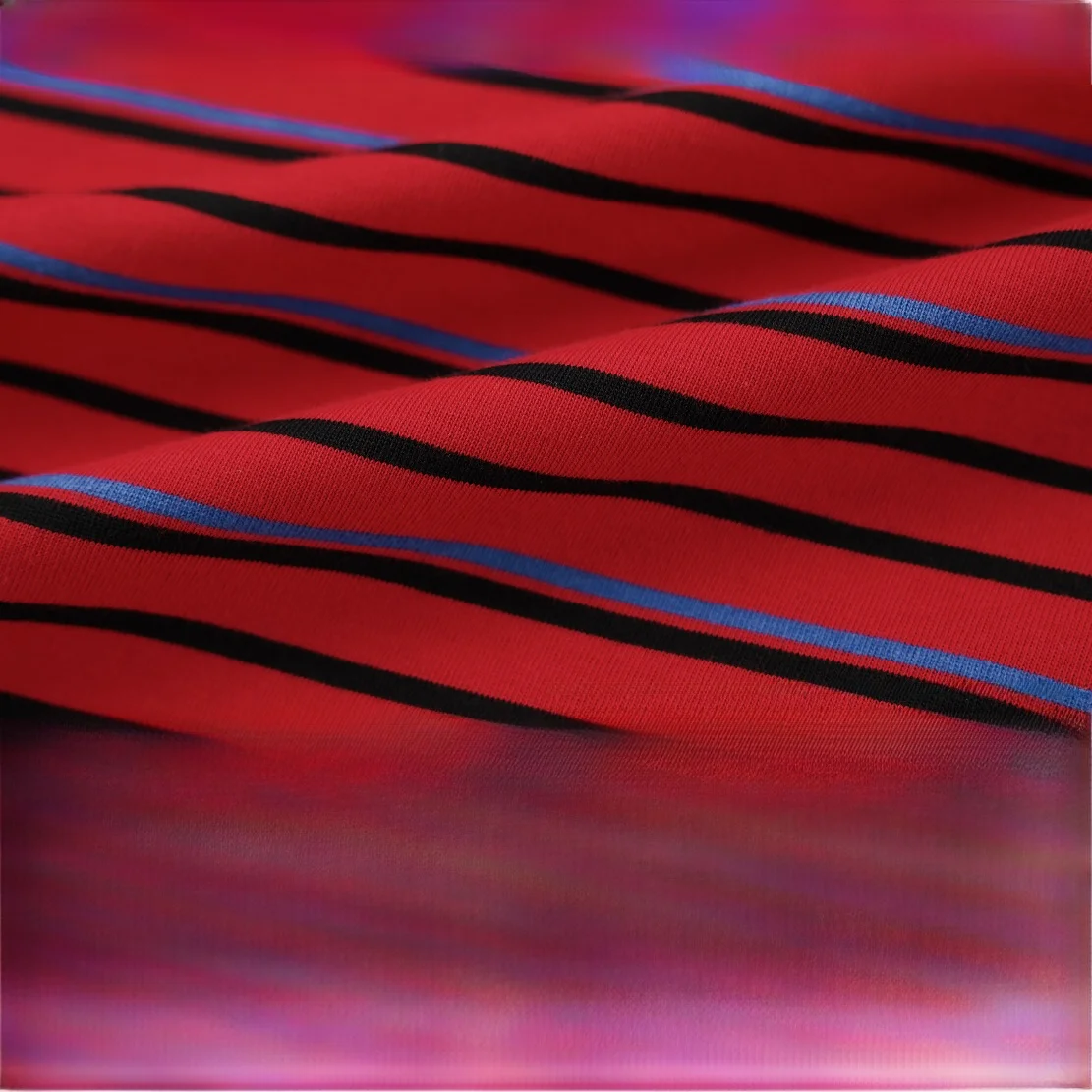 Модный повседневный полосатый топ из чистого хлопка на одно плечо LAMLAM Zhang Lin «Чи Юнь Цай Тяо» для женщин L253486T
Модный повседневный полосатый топ из чистого хлопка на одно плечо LAMLAM Zhang Lin «Чи Юнь Цай Тяо» для женщин L253486T