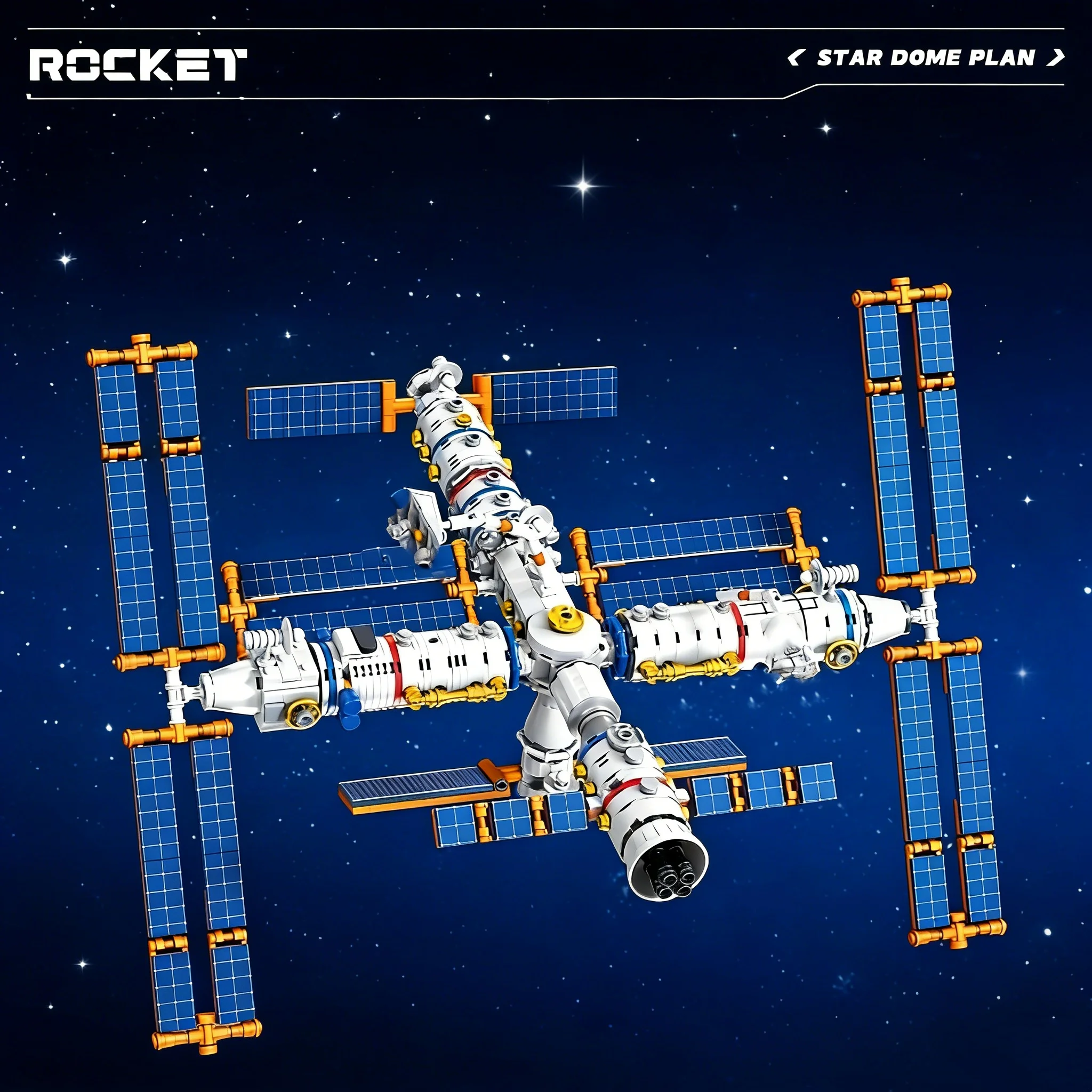 Модель спутниковой космической станции Interstellar, 1000 шт. | Без цветной коробки | Орнамент и подарок
Модель спутниковой космической станции Interstellar, 1000 шт. | Без цветной коробки | Орнамент и подарок
