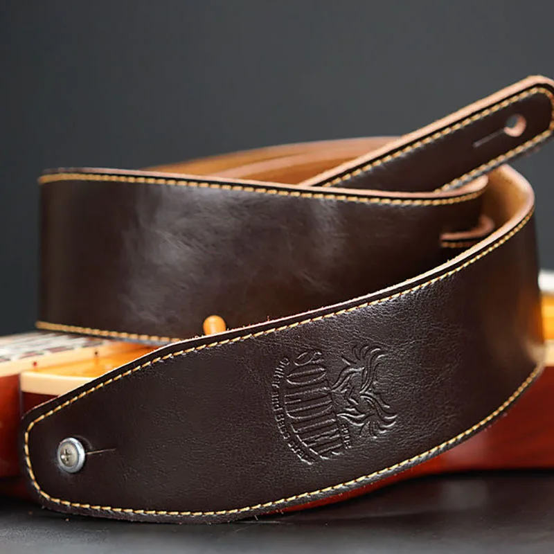 Guitar Strap Double Layer Cowhide Wear-resistant Thickened Long Electric Acoustic Guitar Bass Musical Instrument Accessories
Guitar Strap Double Layer Cowhide Wear-resistant Thickened Long Electric Acoustic Guitar Bass Musical Instrument Accessories