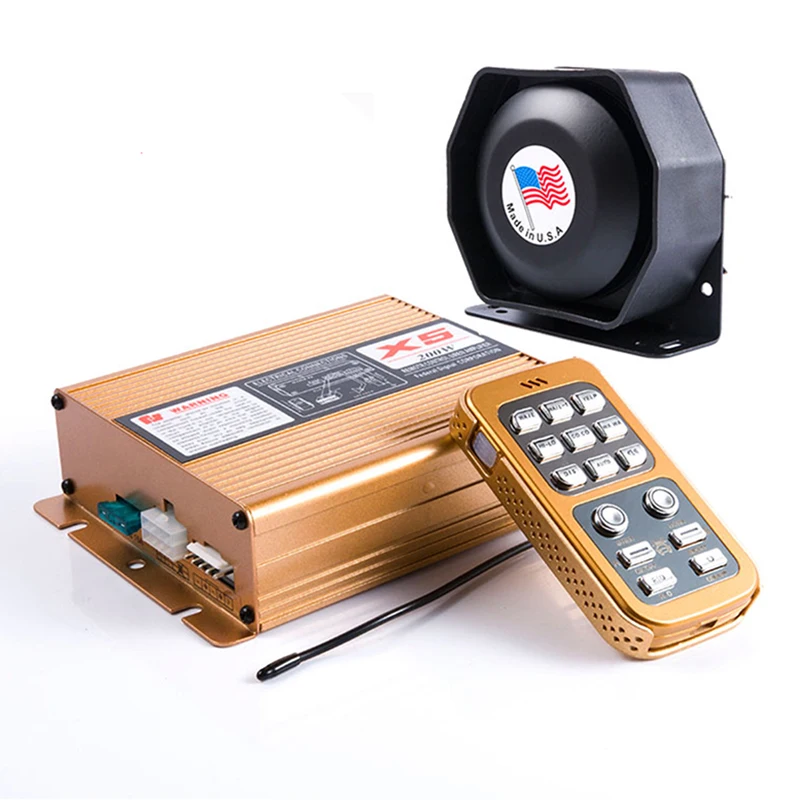 Car mounted siren X5 siren host shouting car mounted engineering fire truck 12V 18 tone open circuit alarm 200W PA speaker flat
Car mounted siren X5 siren host shouting car mounted engineering fire truck 12V 18 tone open circuit alarm 200W PA speaker flat