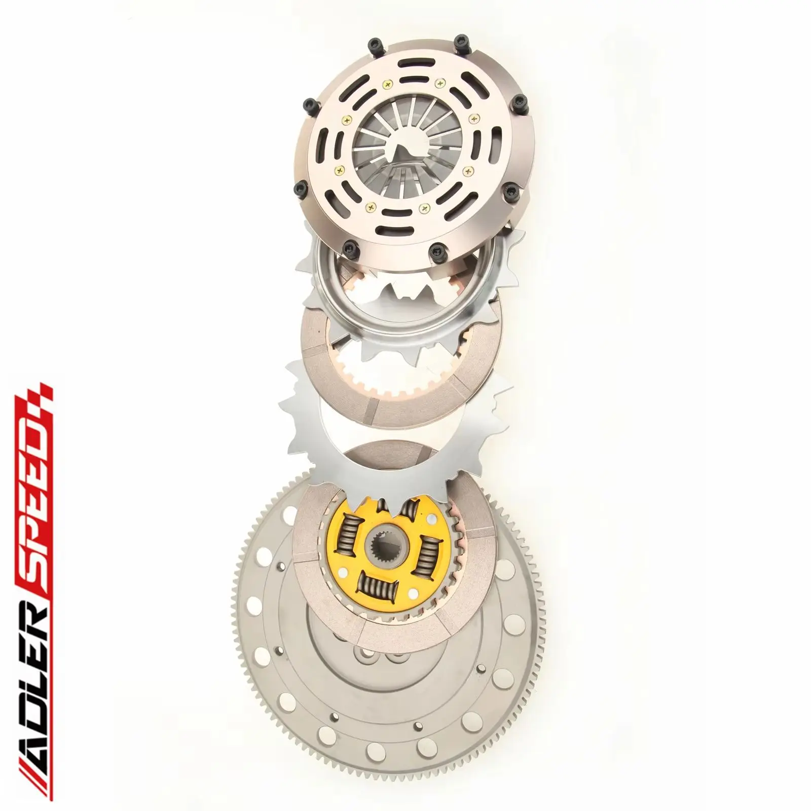 ADLERSPEED Sprung Clutch Kit Twin Disc + Flywheel For Mitsubishi Evo X 4B11T 08-14 Medium
ADLERSPEED Sprung Clutch Kit Twin Disc + Flywheel For Mitsubishi Evo X 4B11T 08-14 Medium