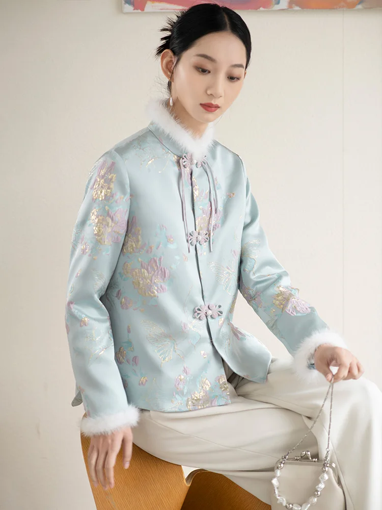 New Chinese Sle Thiened Cotton Jaet Women's Autumn Winter ort Coat Retro Button Stand Collar Long Sve Loose Fit
New Chinese Sle Thiened Cotton Jaet Women's Autumn Winter ort Coat Retro Button Stand Collar Long Sve Loose Fit