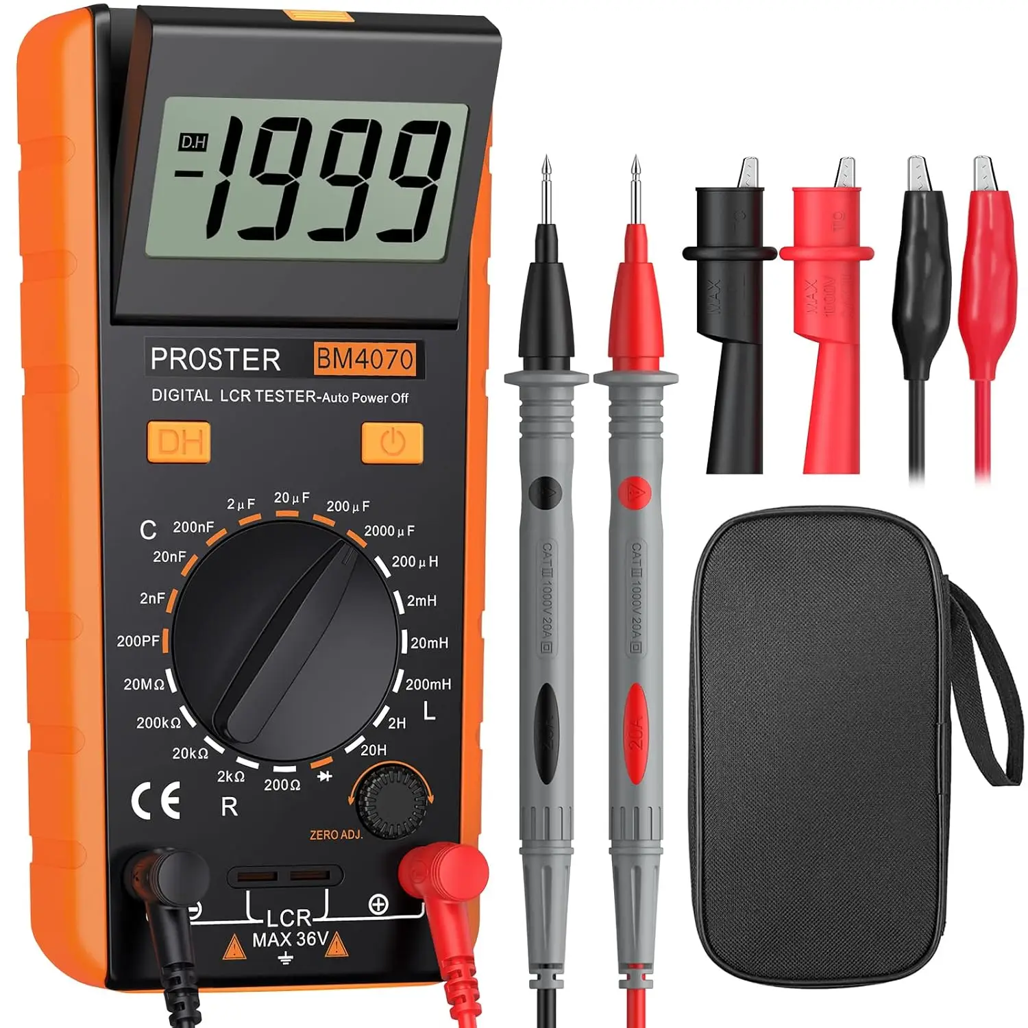 Digital LCR Multimeter Capacitance Inductance Resistance LCD Over Range
Digital LCR Multimeter Capacitance Inductance Resistance LCD Over Range