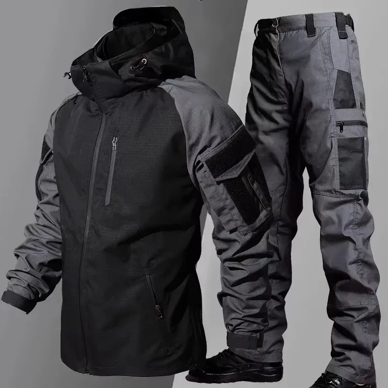 Tactical Waterproof Sets Men Wear Resistant Combat Training Suit Outdoor Multi-pocket Uniform Airsoft Camping Hiking Tracksuit
Tactical Waterproof Sets Men Wear Resistant Combat Training Suit Outdoor Multi-pocket Uniform Airsoft Camping Hiking Tracksuit