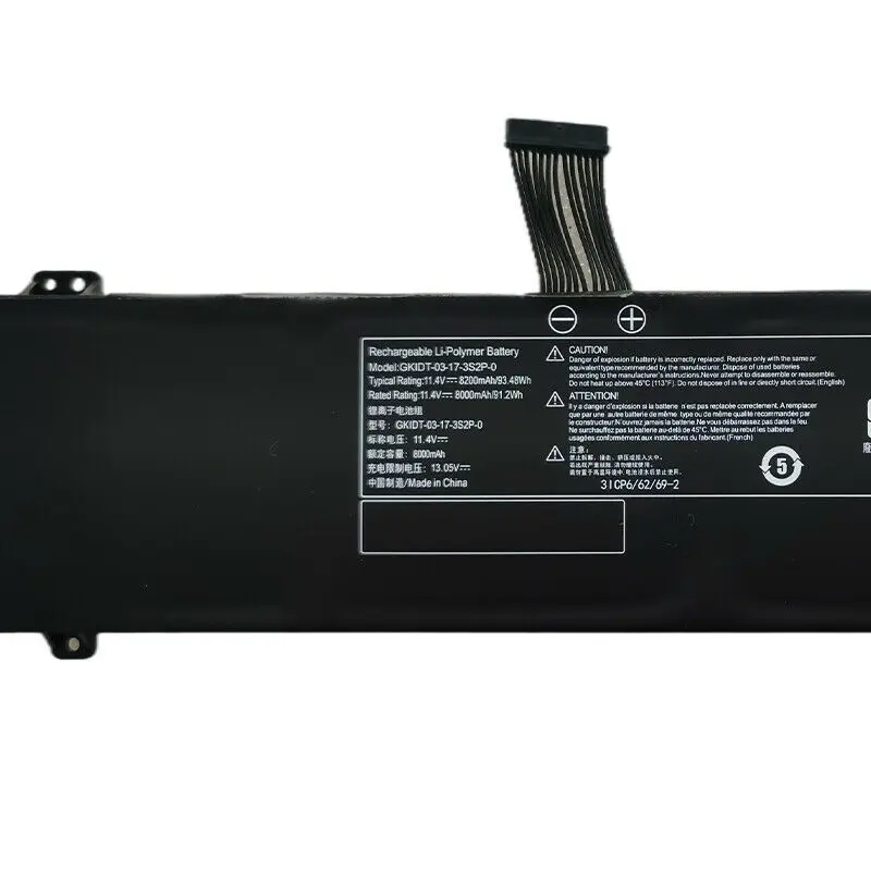 GKIDT-00-13-3S2P-0 Battery For 15 XMG Fusion 15 XFU15L19 GKIDT-03-17-3S2P-0 11.4V 8200mAh 93.48Wh
GKIDT-00-13-3S2P-0 Battery For 15 XMG Fusion 15 XFU15L19 GKIDT-03-17-3S2P-0 11.4V 8200mAh 93.48Wh