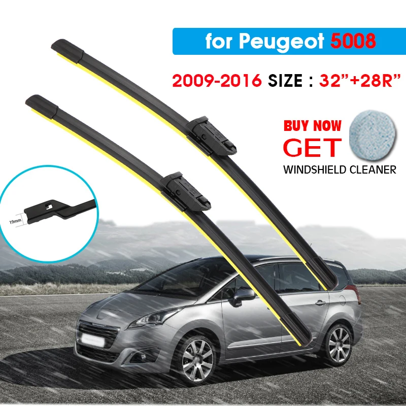 Car Silicone Wiper Blade For Peugeot 5008 32"+28"R 2009-2016 Auto Windscreen Windshield Wiper Blades Window Wash Push Button Arm
Car Silicone Wiper Blade For Peugeot 5008 32"+28"R 2009-2016 Auto Windscreen Windshield Wiper Blades Window Wash Push Button Arm
