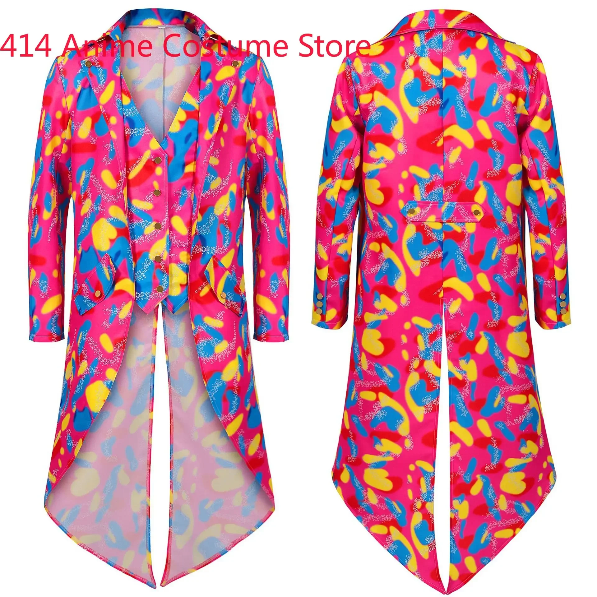 Men Gothic Tailcoat Halloween Vintage Medieval Steampunk Tail Jacket 70s Disco Printed Punk Tuxedo Gentlemen Carnival Costume
Men Gothic Tailcoat Halloween Vintage Medieval Steampunk Tail Jacket 70s Disco Printed Punk Tuxedo Gentlemen Carnival Costume