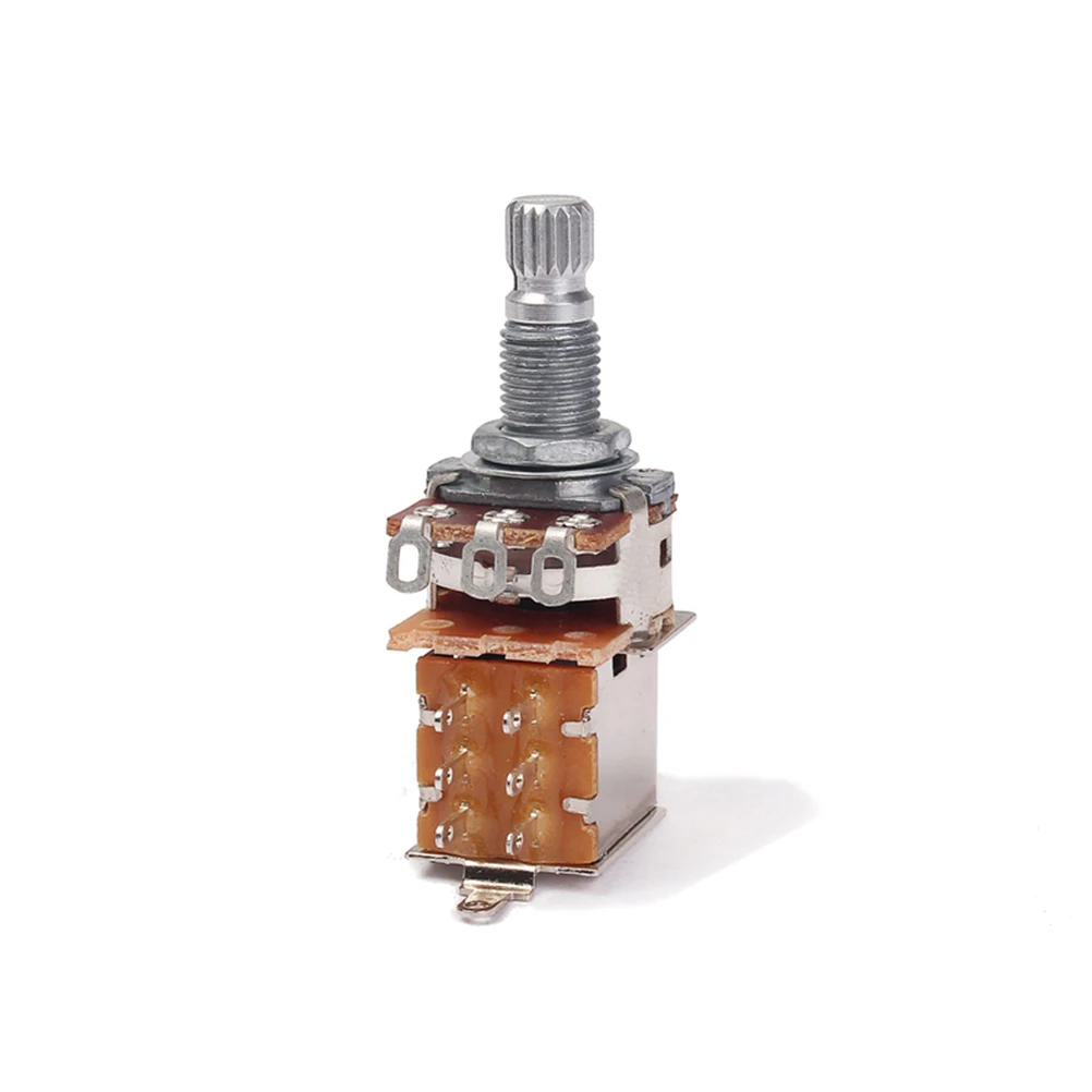 B500K Shaft Potentiometer Audio Log Linear Guitar Amp Volume Tone Control Mini Coarse Knurled Replacement Upgrade Part
B500K Shaft Potentiometer Audio Log Linear Guitar Amp Volume Tone Control Mini Coarse Knurled Replacement Upgrade Part