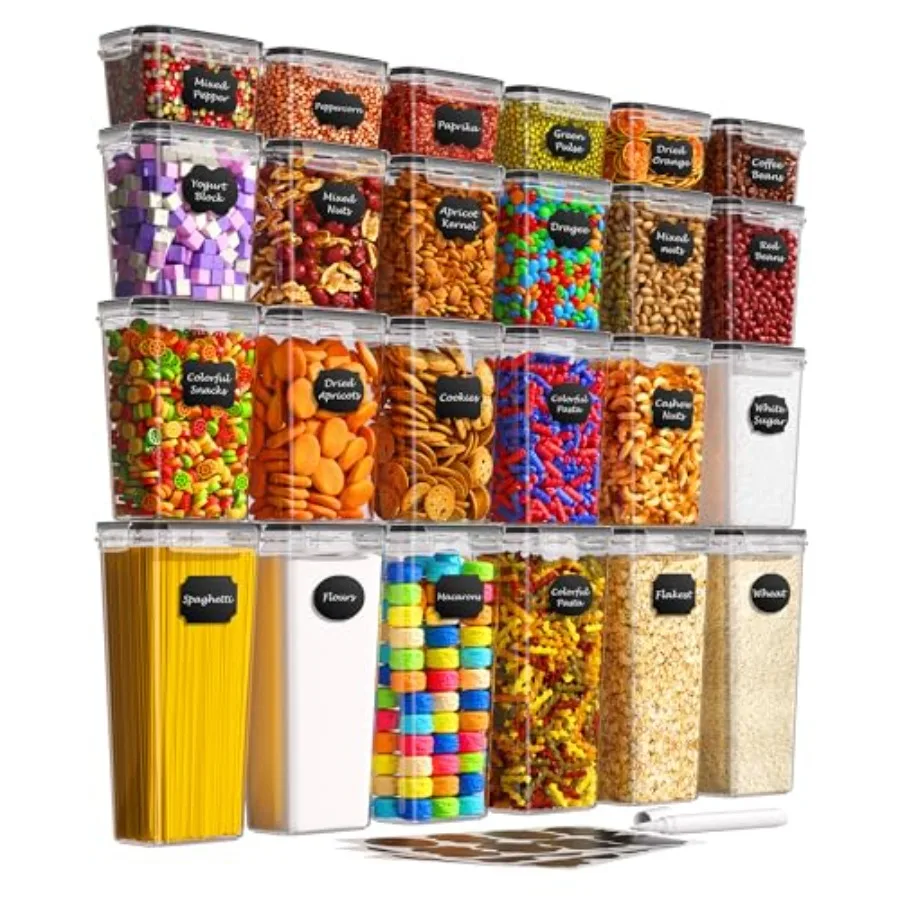 Airtight Food Storage Containers with Lids, Kitchen and Pantry Organization Canisters, BPA-Free, PVC-Free, Food-grade Plastic L
Airtight Food Storage Containers with Lids, Kitchen and Pantry Organization Canisters, BPA-Free, PVC-Free, Food-grade Plastic L