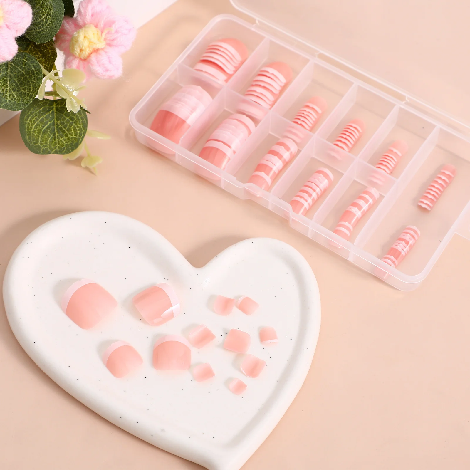 120Pcs Fake Toenails Kit Square False Toe Nail Tips Easy Application Variety of Sizes Realistic Look Nails Press Ons for Feet
120Pcs Fake Toenails Kit Square False Toe Nail Tips Easy Application Variety of Sizes Realistic Look Nails Press Ons for Feet