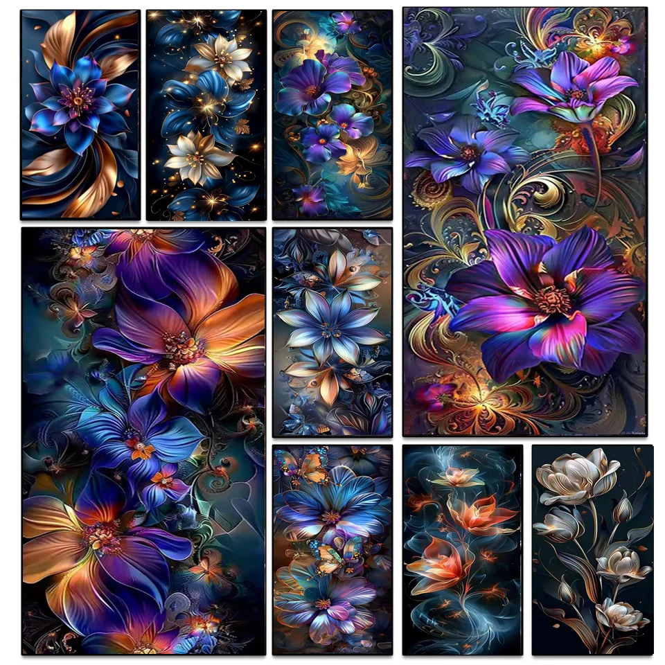 Large Size Fantasy Blue Purple Flowers 5D DIY Full Diamond Painting Full Square Round Diamond Embroidery Still Life Room Decor
Large Size Fantasy Blue Purple Flowers 5D DIY Full Diamond Painting Full Square Round Diamond Embroidery Still Life Room Decor