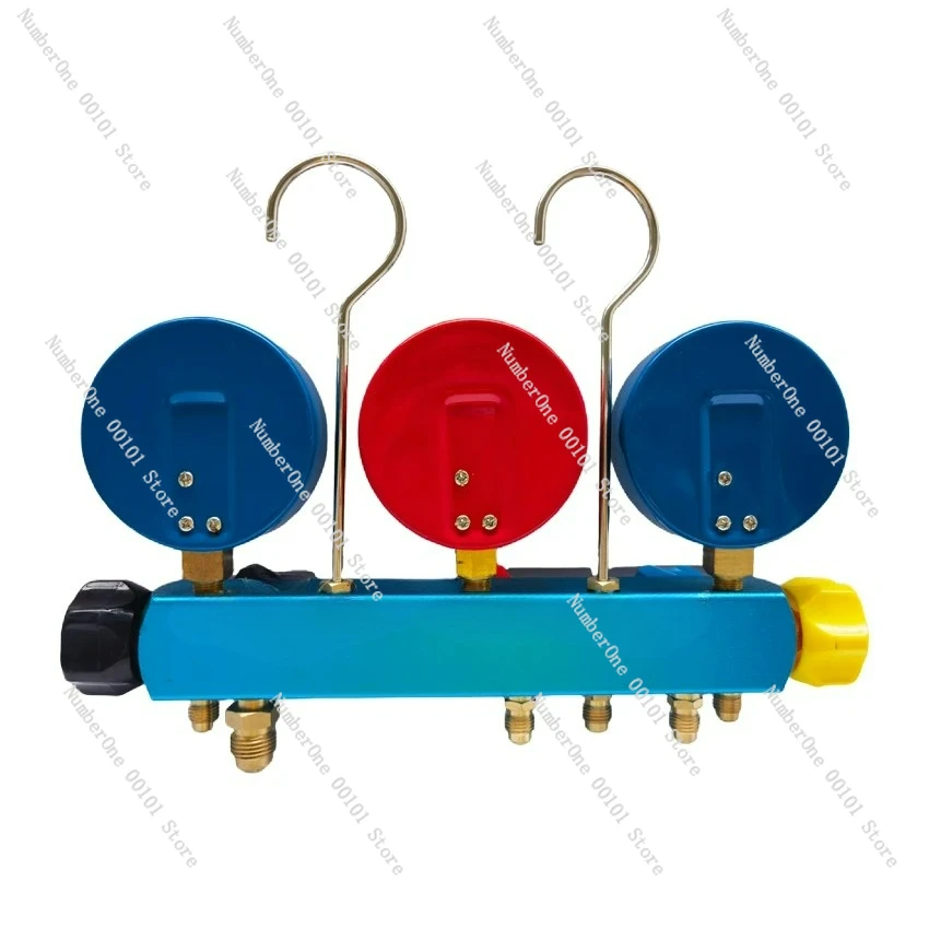 5 Valve Manifold Gauge 80mm R410A R134A R22 R407C Refrigerant Pressure Gauge Vacuum gauge meter Air Conditioner Service tools
5 Valve Manifold Gauge 80mm R410A R134A R22 R407C Refrigerant Pressure Gauge Vacuum gauge meter Air Conditioner Service tools