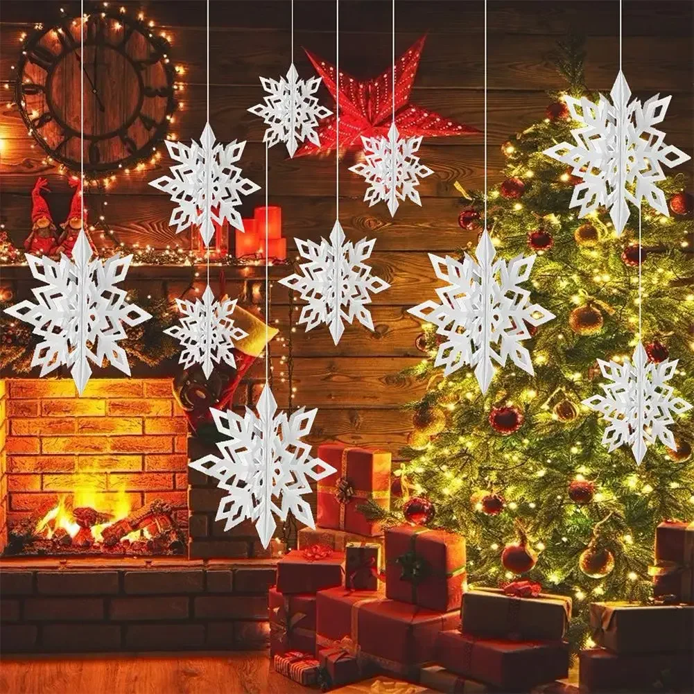 Brand New High Quality Snowflake Pendant Christmas Decor Snowflake Decoration Six-petal Snowflake Flakes 6 Pcs
Brand New High Quality Snowflake Pendant Christmas Decor Snowflake Decoration Six-petal Snowflake Flakes 6 Pcs