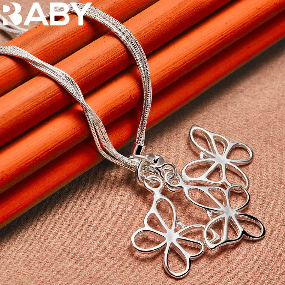 URBABY 925 Sterling Silver Butterfly Multi Snake Chain Necklace For Women Fashion Jewelry Classic Elegant Engagement Wedding Gif
URBABY 925 Sterling Silver Butterfly Multi Snake Chain Necklace For Women Fashion Jewelry Classic Elegant Engagement Wedding Gif