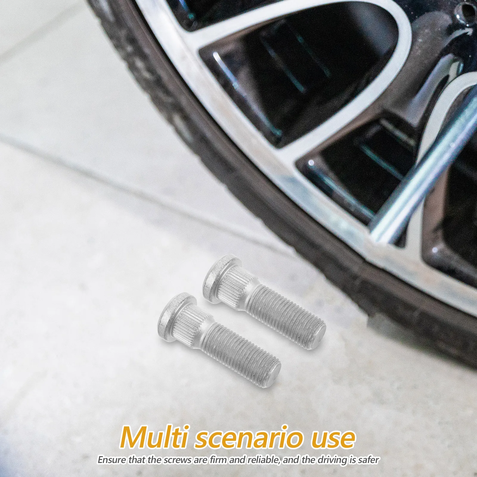 Serrated Long Lug Bolt for Car Wheels Metal Wheel Stud with Knurled Surface Rust Resistant Threaded Tire Screw Compatible with
Serrated Long Lug Bolt for Car Wheels Metal Wheel Stud with Knurled Surface Rust Resistant Threaded Tire Screw Compatible with
