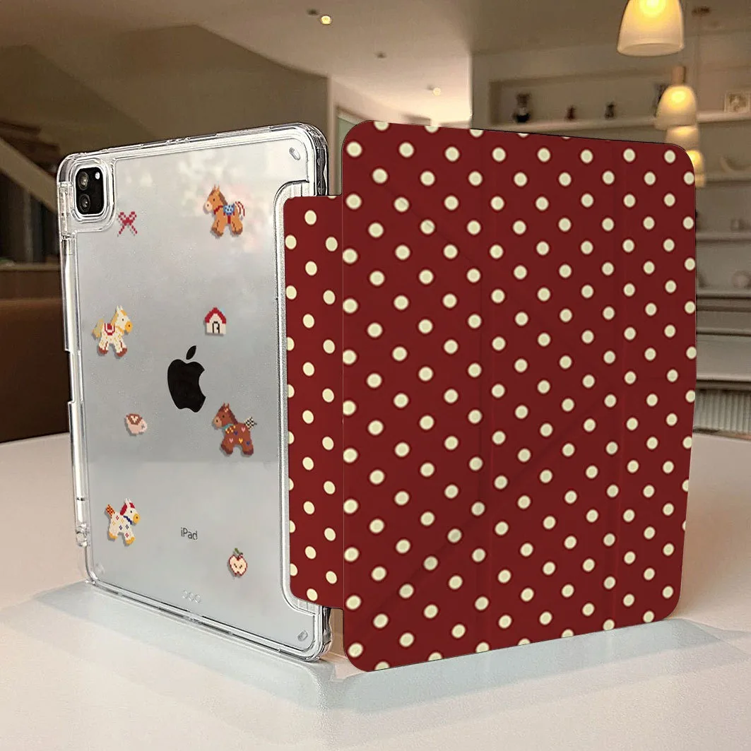Pony Dot Print Pen Slot Tablet Case For Mini 7 6 iPad 11 10 6 5 Pro 2025 2024 2022 2021 2020 2018 Air 2025 2024 5 4 3 Cover
Pony Dot Print Pen Slot Tablet Case For Mini 7 6 iPad 11 10 6 5 Pro 2025 2024 2022 2021 2020 2018 Air 2025 2024 5 4 3 Cover
