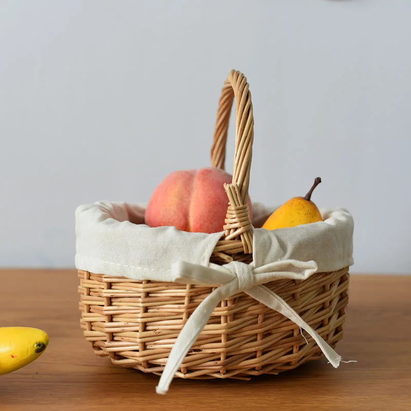Small Woven Willow Basket Handheld Picnic Flower Basket Storage Caddy Vegetable Basket Home Decor Handicrafts
Small Woven Willow Basket Handheld Picnic Flower Basket Storage Caddy Vegetable Basket Home Decor Handicrafts