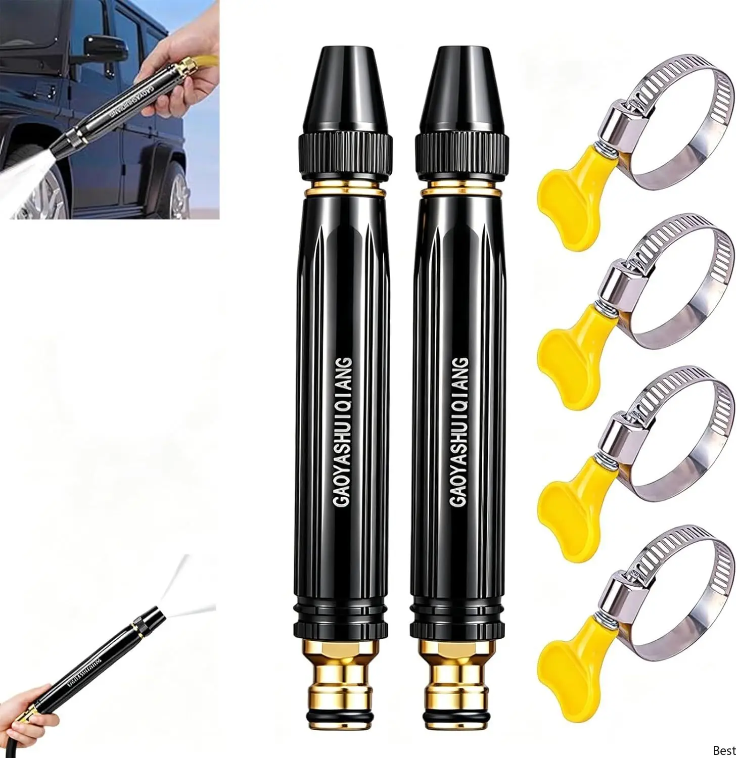 Home High-Pressure Car Wash Water Gun with Booster Nozzle, Home High-Pressure Car Wash Water Gun with Booster Nozzle and Hose, for Watering Plants and Vegetables, and Car Washing (2PCS)
Home High-Pressure Car Wash Water Gun with Booster Nozzle, Home High-Pressure Car Wash Water Gun with Booster Nozzle and Hose, for Watering Plants and Vegetables, and Car Washing (2PCS)