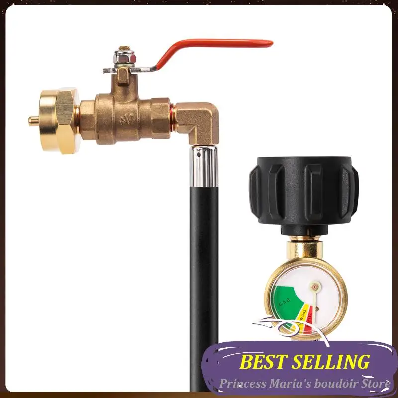 AB30-Propane Refill Adapter Hose Connect The Gas Hose With Gauge And ON/Off Control Valve For 1LB Propane Gastank
AB30-Propane Refill Adapter Hose Connect The Gas Hose With Gauge And ON/Off Control Valve For 1LB Propane Gastank