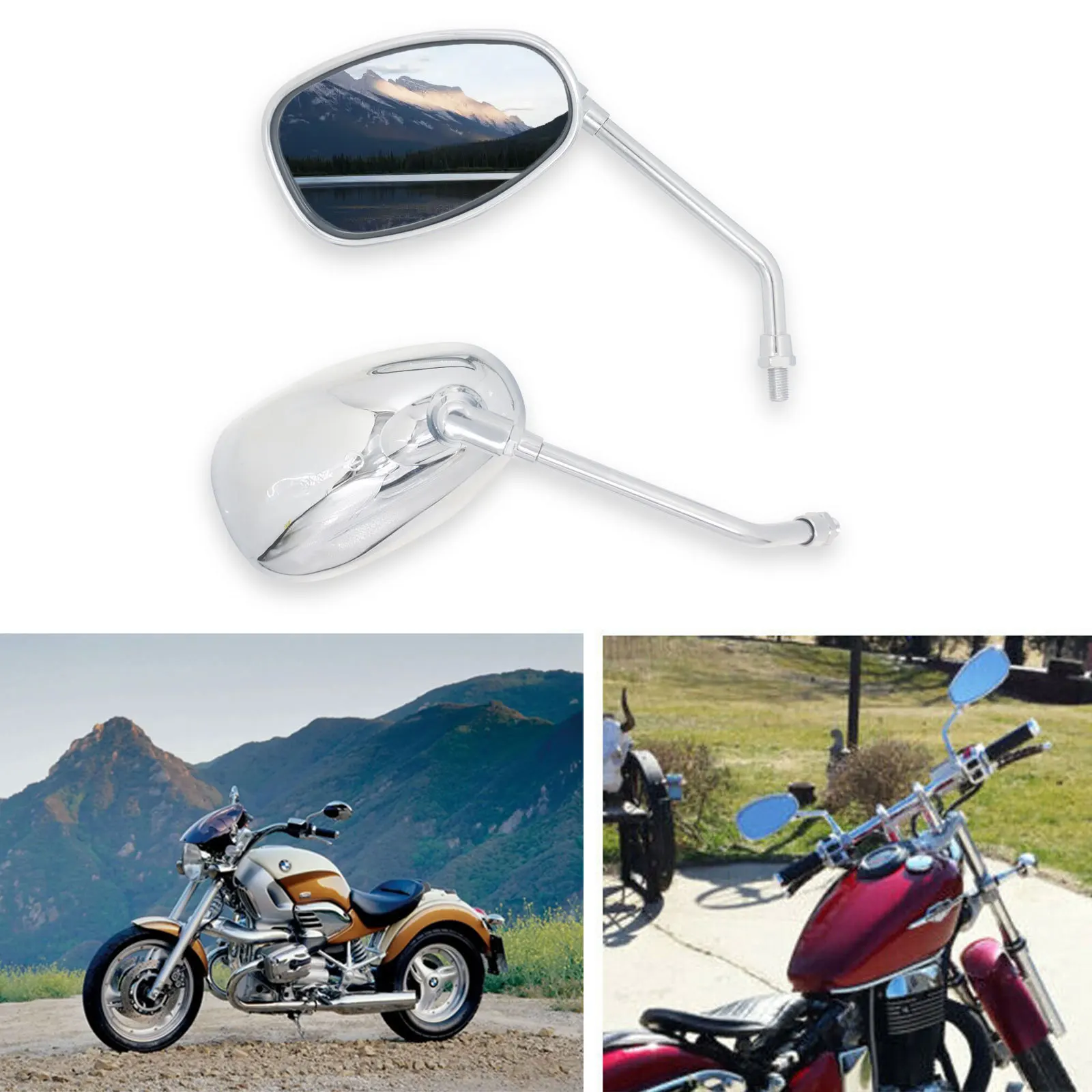 10MM Motorcycle Scooter E-bike Mirror 125CC 150CC 360Rotated Adjust Plating Back View Mirror Moped Side Mirror E-MARK
10MM Motorcycle Scooter E-bike Mirror 125CC 150CC 360Rotated Adjust Plating Back View Mirror Moped Side Mirror E-MARK
