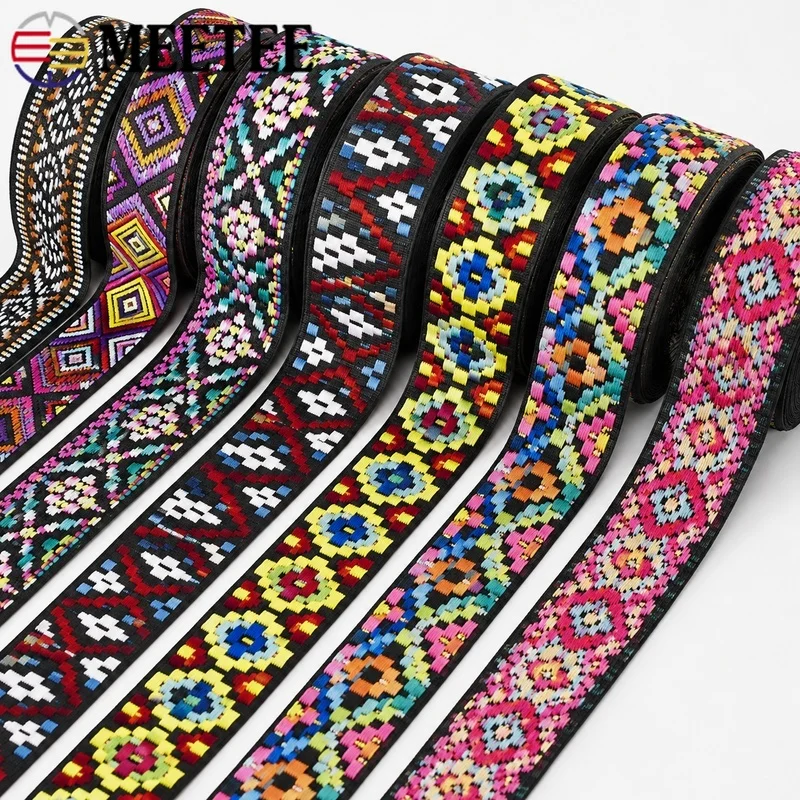 10/20M 22/25mm Jacquard Webbing Strap Ethnic Belt Sling for Bag Garment Decoration Waistband Ribbon DIY Sewing Craft Accessories
10/20M 22/25mm Jacquard Webbing Strap Ethnic Belt Sling for Bag Garment Decoration Waistband Ribbon DIY Sewing Craft Accessories