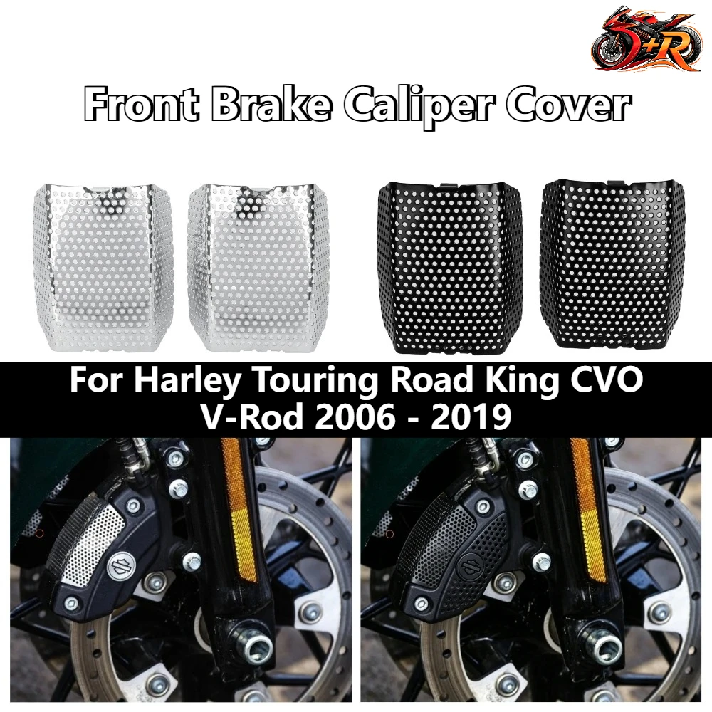 For Harley Touring Road King CVO V-Rod 2006 - 2019 Motorcycle Front Brake Caliper Cover Stainless Steel Protection Guard DONGRAN
For Harley Touring Road King CVO V-Rod 2006 - 2019 Motorcycle Front Brake Caliper Cover Stainless Steel Protection Guard DONGRAN