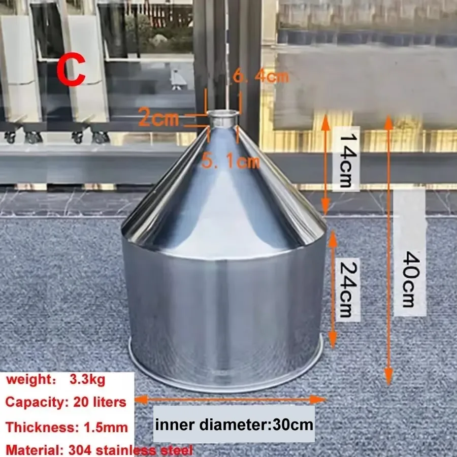 Funnel Stainless Steel 304 Thickening Filling Machine Food Machinery Hopper Feeding and Blanking Funnel 30cm Capacity 20 litres
Funnel Stainless Steel 304 Thickening Filling Machine Food Machinery Hopper Feeding and Blanking Funnel 30cm Capacity 20 litres