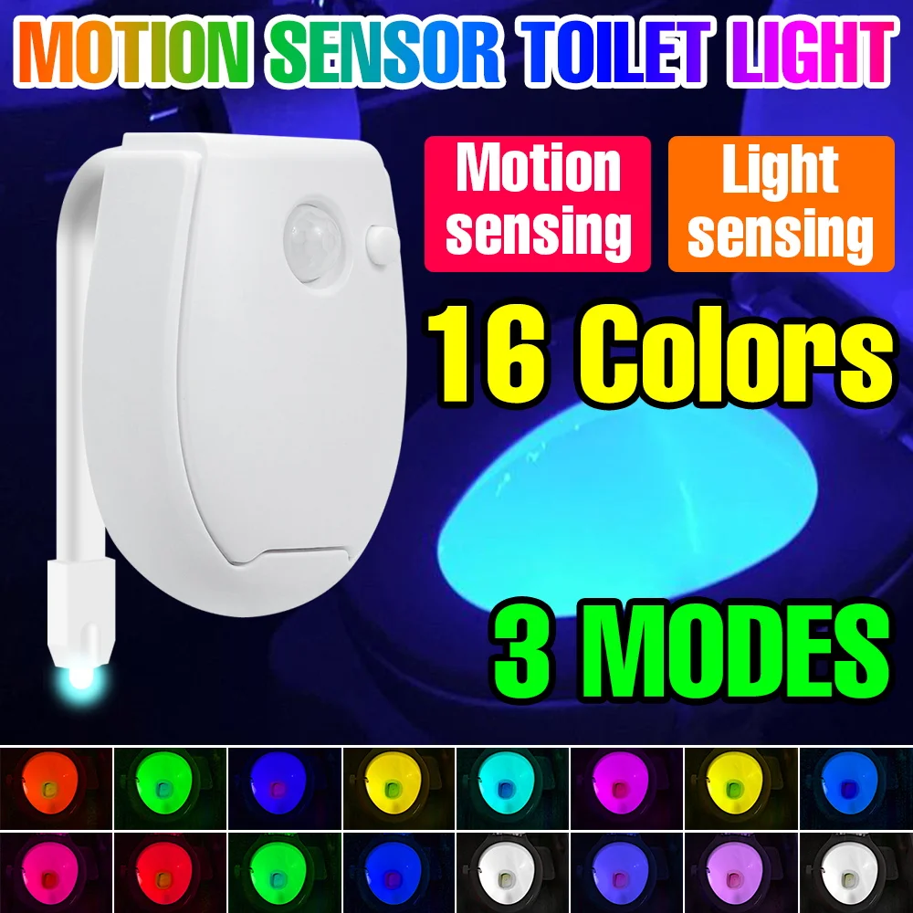 LED RGB Toilet Lamps PIR Motion Sensor Washroom Backlight 7 Colors Indoor Atmosphere Nightlight Home Bathroom Decor Lighting
LED RGB Toilet Lamps PIR Motion Sensor Washroom Backlight 7 Colors Indoor Atmosphere Nightlight Home Bathroom Decor Lighting