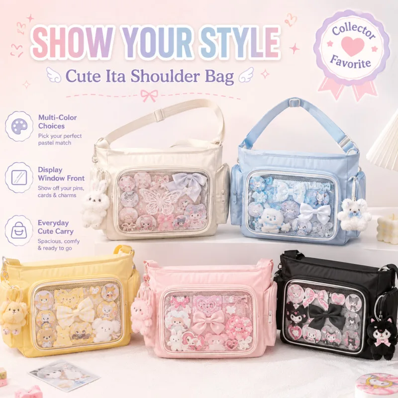 Y2K Itabag Clear Display Crossbody Shoulder Bag Star Print Polka Dot Purse Anime Concert Travel Teen Girls Women Handbag Gift
Y2K Itabag Clear Display Crossbody Shoulder Bag Star Print Polka Dot Purse Anime Concert Travel Teen Girls Women Handbag Gift