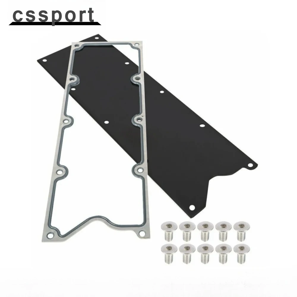 High Quality Billet Knock Sensor Delete LSX LS1 For LS Gen 3 VALLEY PAN Cover & GASKET Plate Black & Sliver
High Quality Billet Knock Sensor Delete LSX LS1 For LS Gen 3 VALLEY PAN Cover & GASKET Plate Black & Sliver