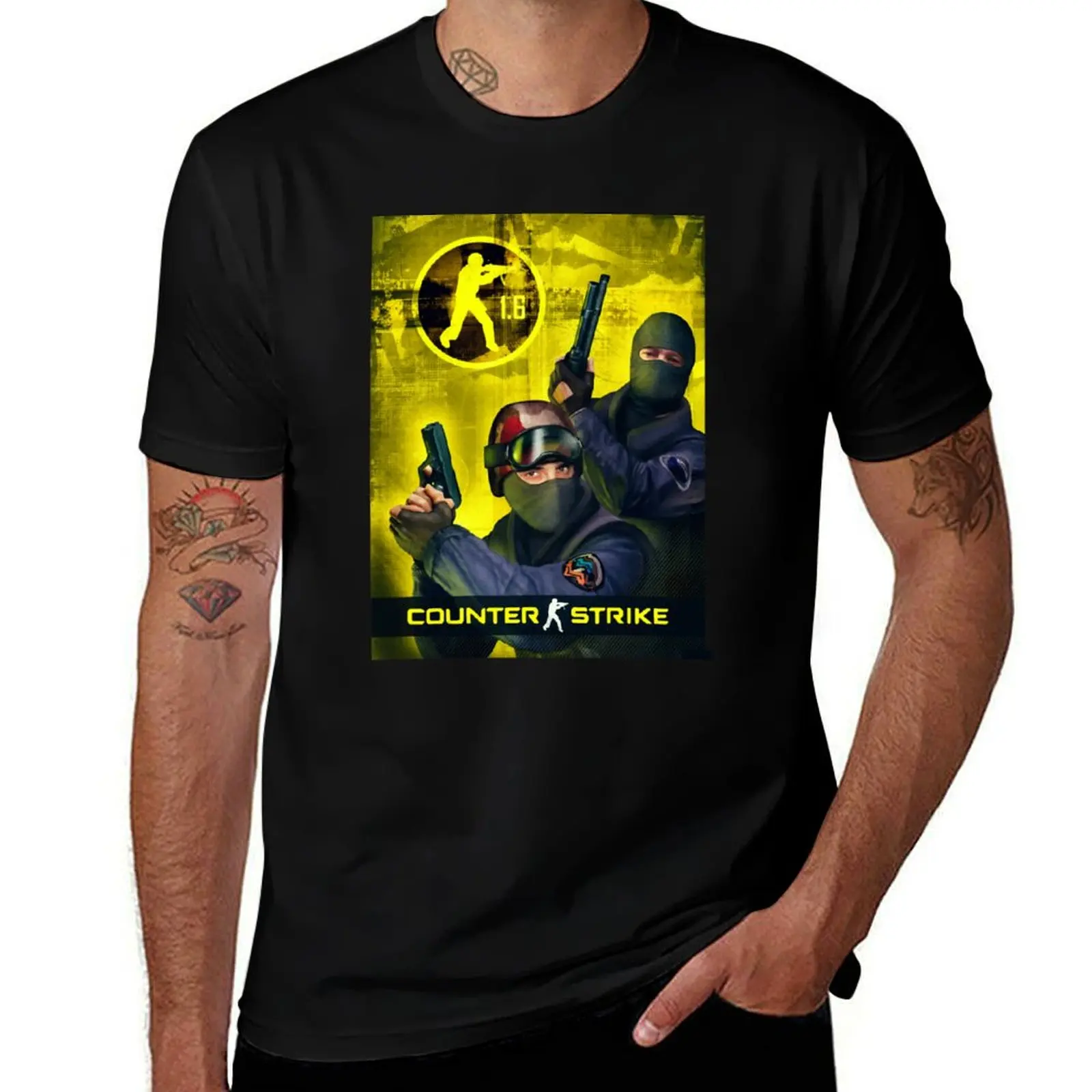 Counter Strike 1.6 Cover art T-Shirt Odor Resistant Short Sleeve Top
Counter Strike 1.6 Cover art T-Shirt Odor Resistant Short Sleeve Top