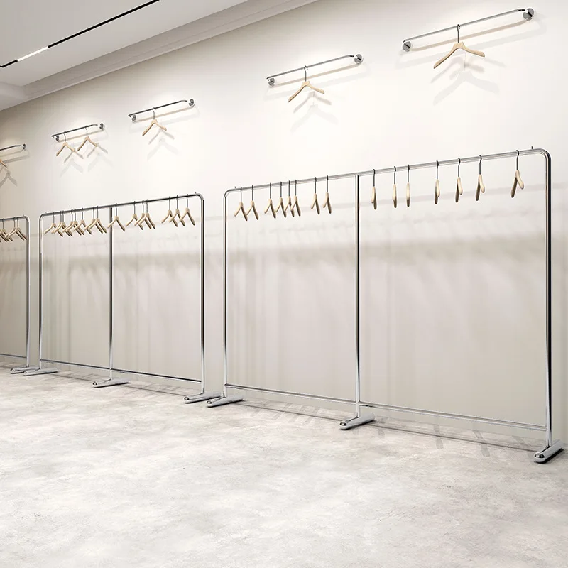 Custom. Clothing Store Display Stand Stainless Steel Floor-Type Zhongdao Clothes Rack Children's Clothing Shelf Women's Clothing
Custom. Clothing Store Display Stand Stainless Steel Floor-Type Zhongdao Clothes Rack Children's Clothing Shelf Women's Clothing