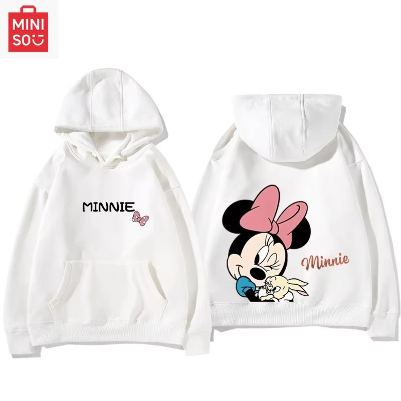 MINISO collaborates with Minnie Mouse print hoodie, loose cartoon, multi-functional, casual and cute campus girl
MINISO collaborates with Minnie Mouse print hoodie, loose cartoon, multi-functional, casual and cute campus girl