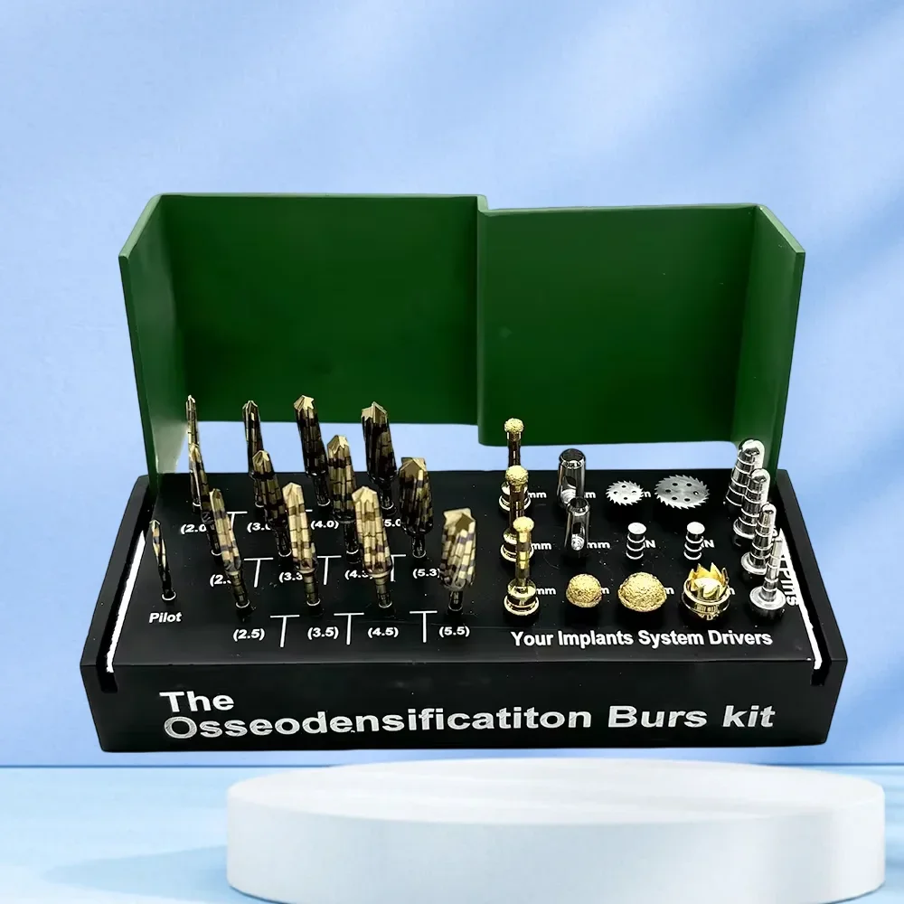 29Pcs Dental Osseodensification Burs Kit Bone Saw Disk Tissue Punch Surgical Implant Drills Membrane Drivers for Dental Surgery
29Pcs Dental Osseodensification Burs Kit Bone Saw Disk Tissue Punch Surgical Implant Drills Membrane Drivers for Dental Surgery