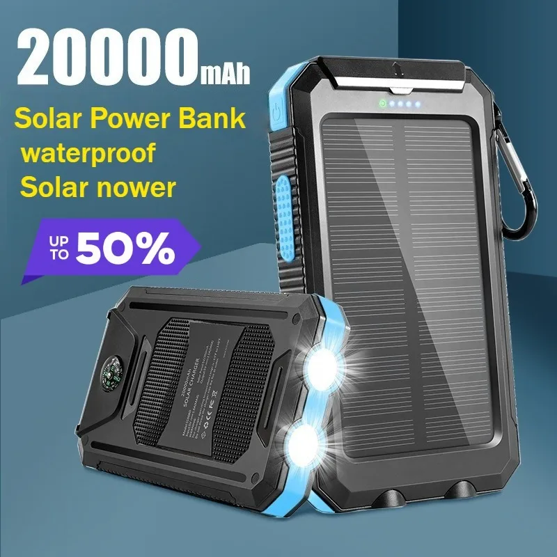 20000mAh Hot-selling Waterproof Solar Power Bank with Outdoor Camping Light Function
20000mAh Hot-selling Waterproof Solar Power Bank with Outdoor Camping Light Function