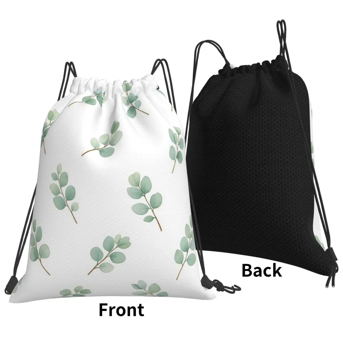 Scattered Single Sprigs Eucalyptus Backpacks Casual Drawstring Bundle Pocket Storage Bag Book Bags for Travel Students
Scattered Single Sprigs Eucalyptus Backpacks Casual Drawstring Bundle Pocket Storage Bag Book Bags for Travel Students